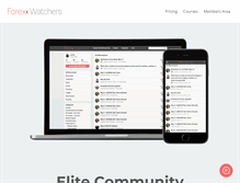Tablet Screenshot of forexwatchers.com